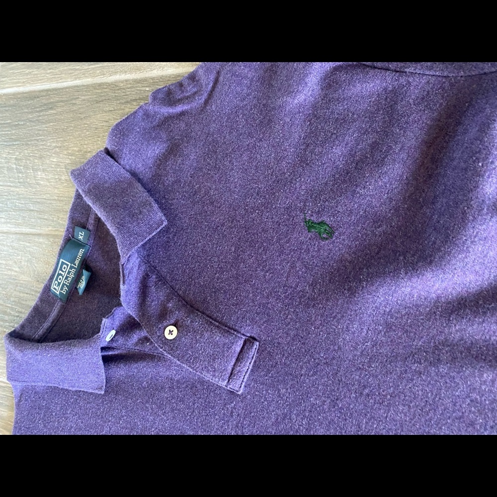Polo by Ralph Lauren Men’s Long Sleeve Polo Top 🟣 - Picture 3 of 6